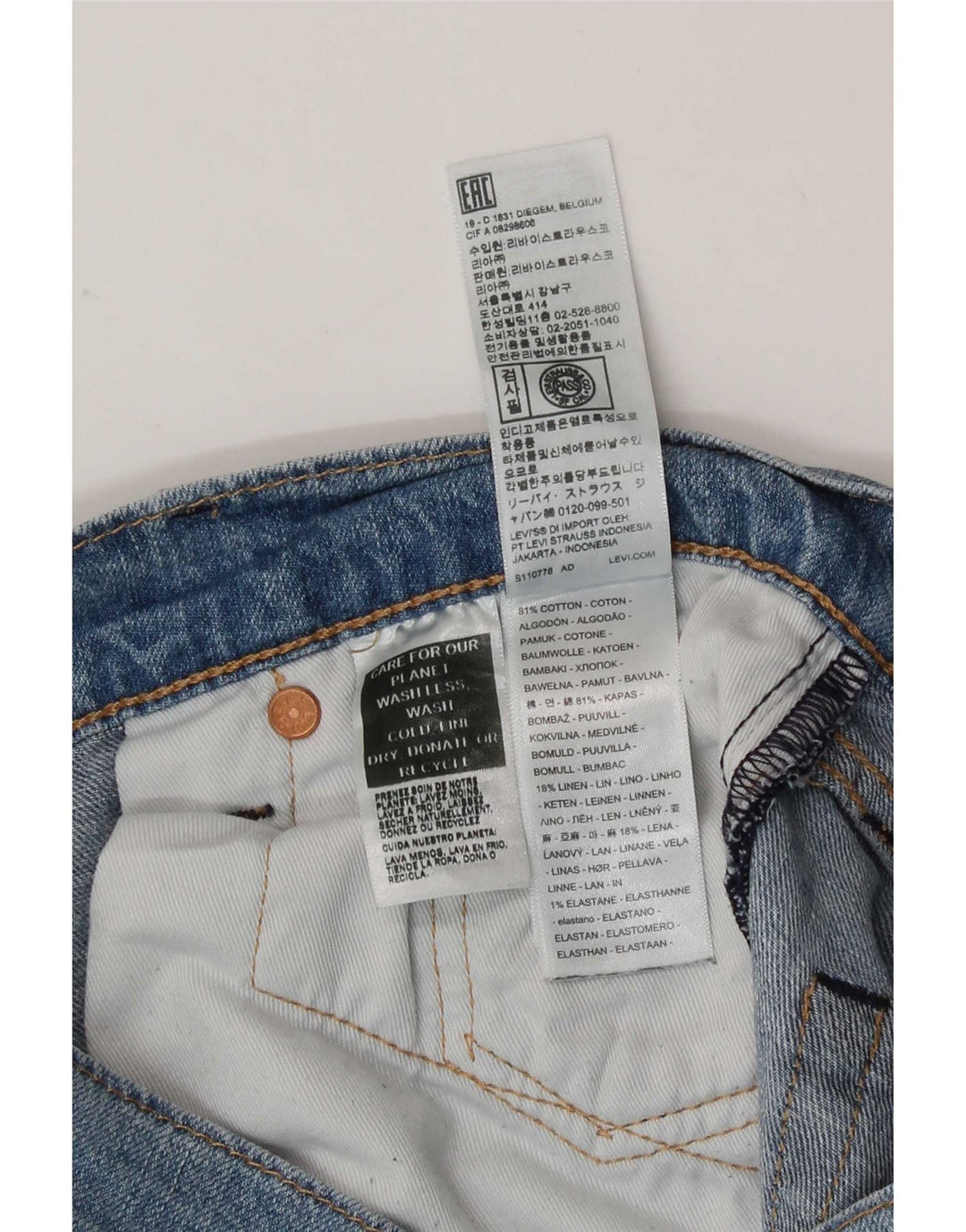 Jeans Levi's Uomo 511 Slim W30 L32 Cotone Blu