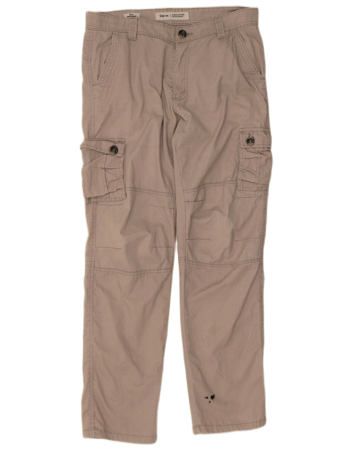 Pantaloni cargo dritti da uomo Gap W34 L31 Beige