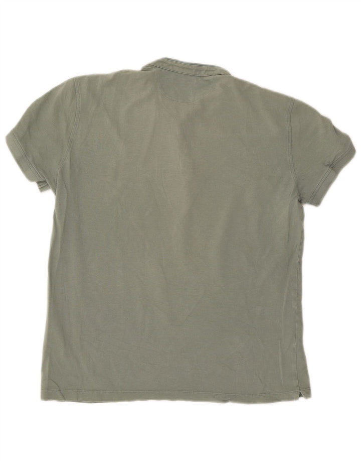 Polo da uomo vestibilità casual Massimo Dutti verde medio