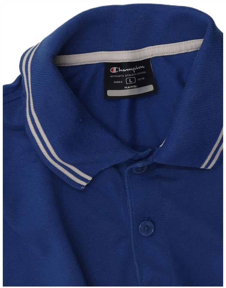 Polo grafica da uomo Champion grande blu