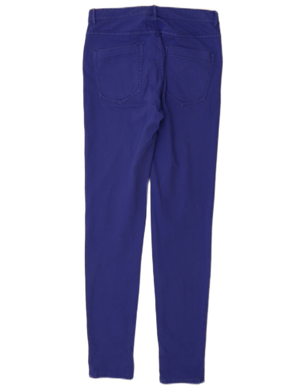 French Connection Womens Skinny Casual Trousers UK 10 Small W28 L30 Blue