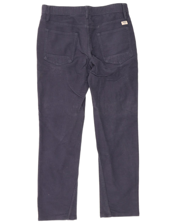 Pantaloni casual slim da uomo Timberland W33 L30 cotone blu navy