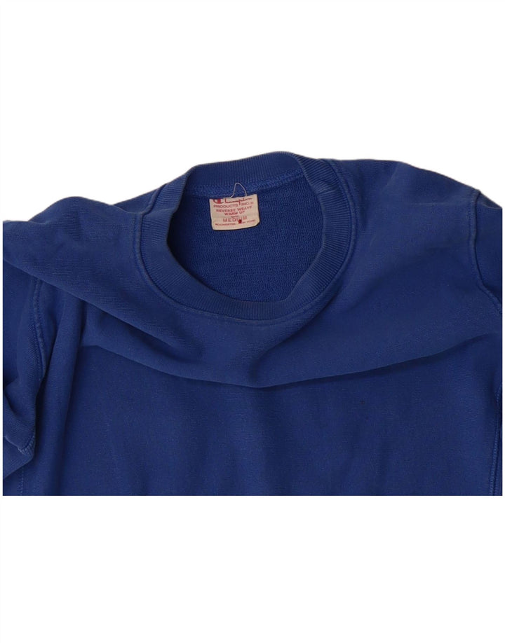 CHAMPION Mens Sweatshirt Jumper Medium Blue Cotton
