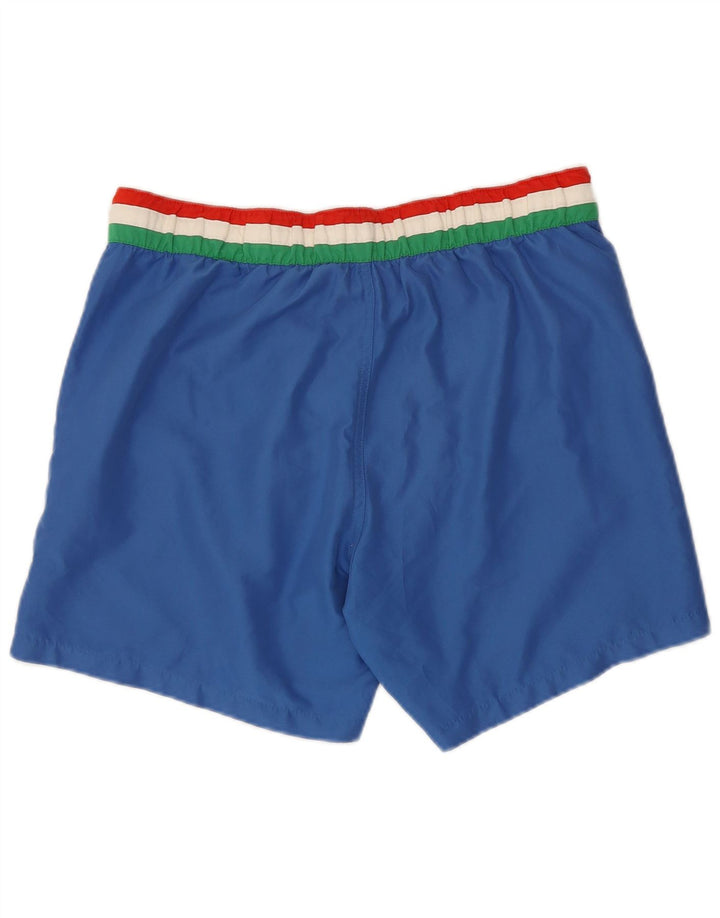 Pantaloncini da bagno da uomo Fila Large in poliestere color block blu
