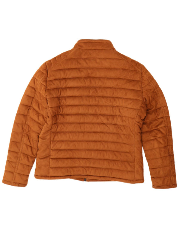 Giacca imbottita da uomo Zara UK 42 XL poliestere marrone