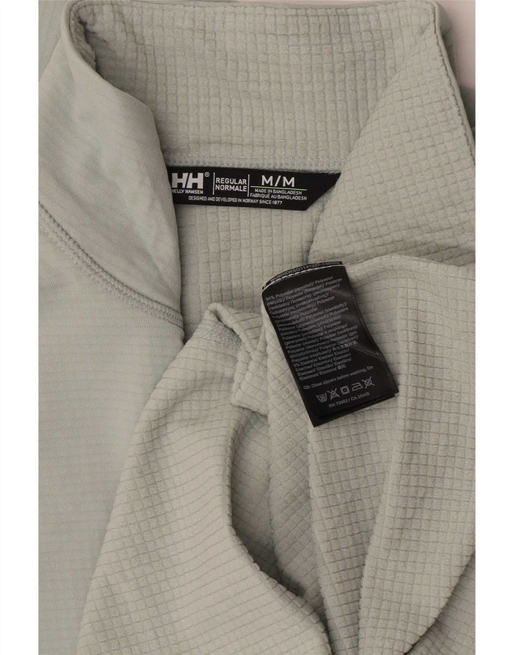Helly Hansen Top da tuta pullover con zip e collo da uomo, color block verde medio