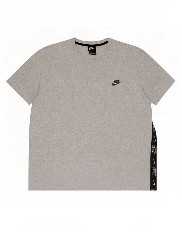 T-shirt grafica da uomo Nike Top 2XL in cotone color block grigio