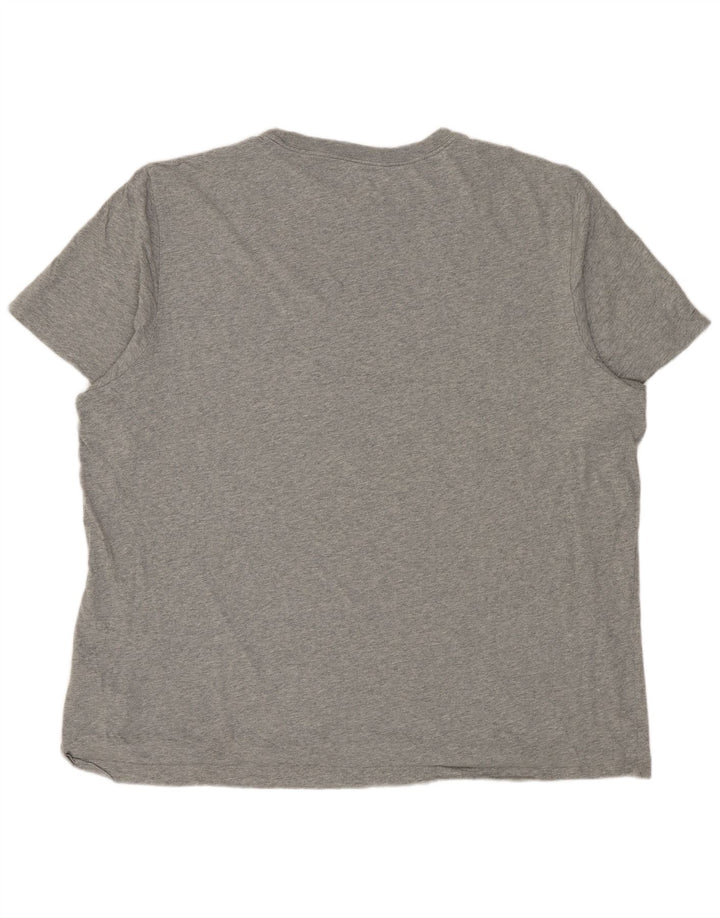 T-shirt da uomo NIKE Top 2XL cotone chiazzato grigio