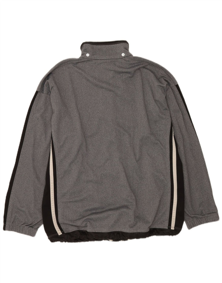 Giacca da tuta oversize da donna Diadora UK 18 XL Colorblock grigio