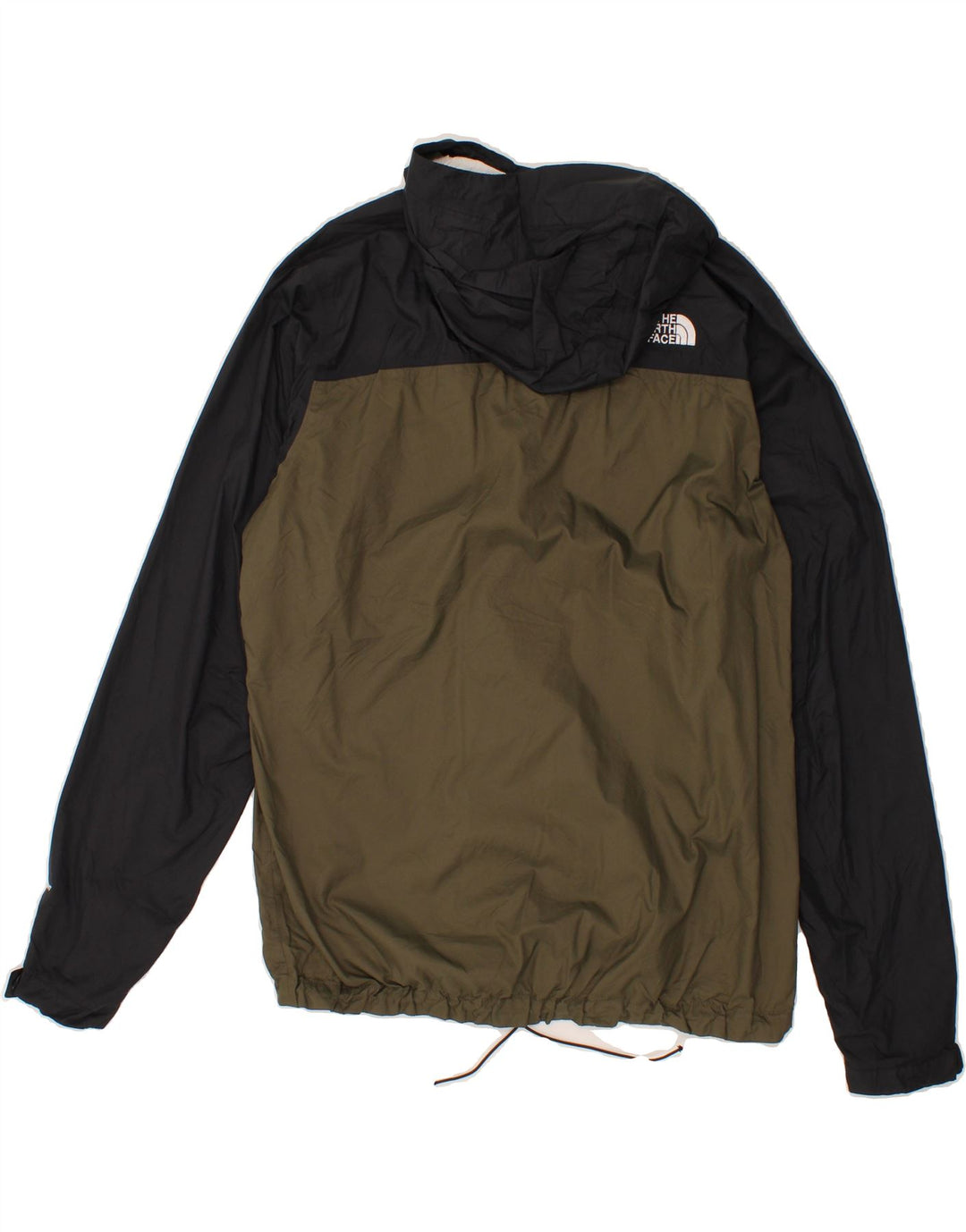 THE NORTH FACE Giacca antipioggia da uomo con cappuccio UK 38 Medium Khaki Colourblock