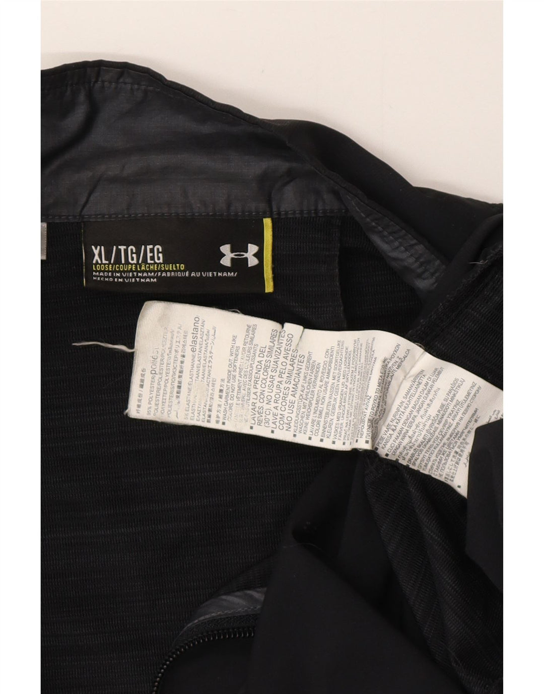 Giacca da tuta da uomo UNDER ARMOUR XL nera in poliestere