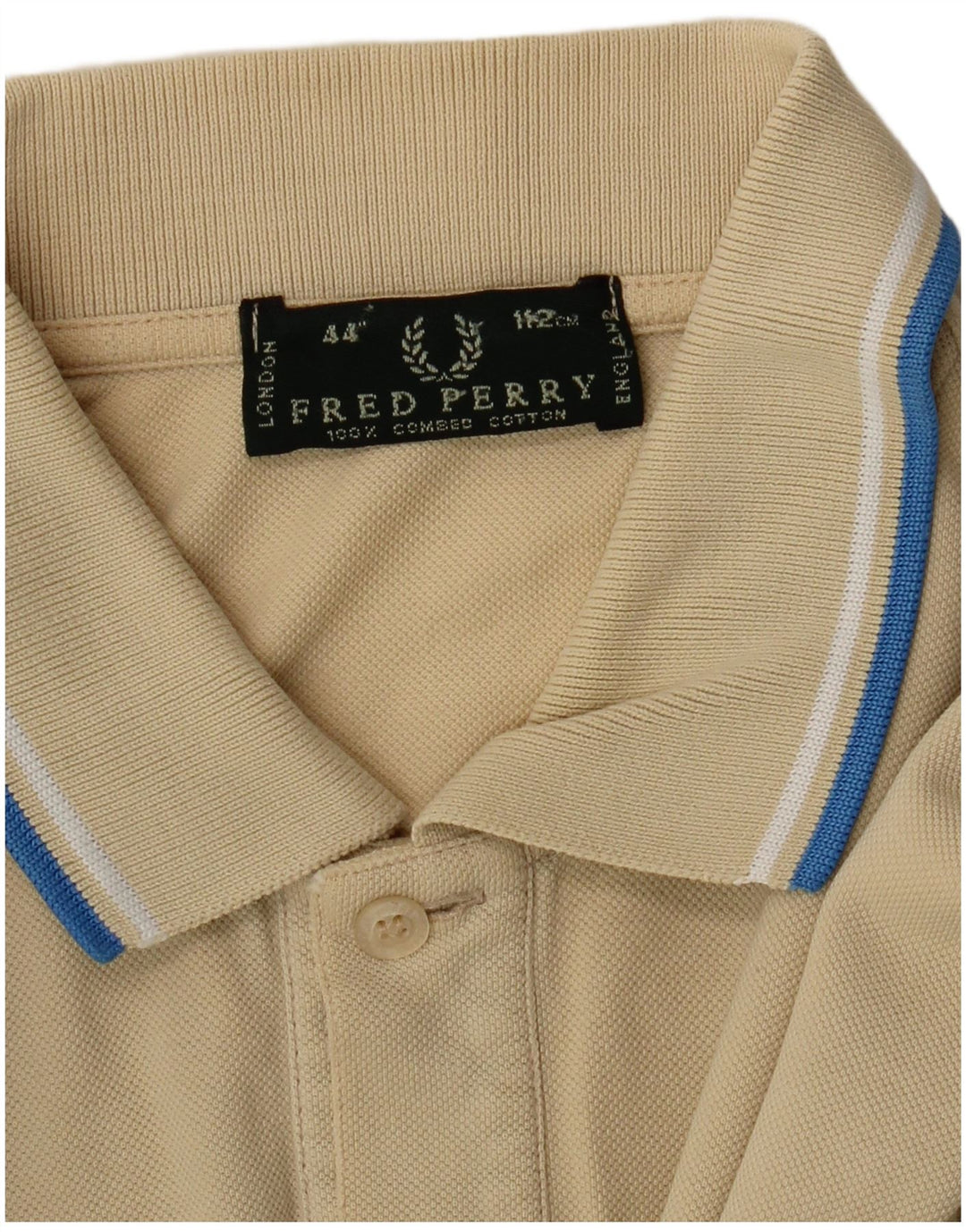 Polo Da Uomo Fred Perry Beige Medio