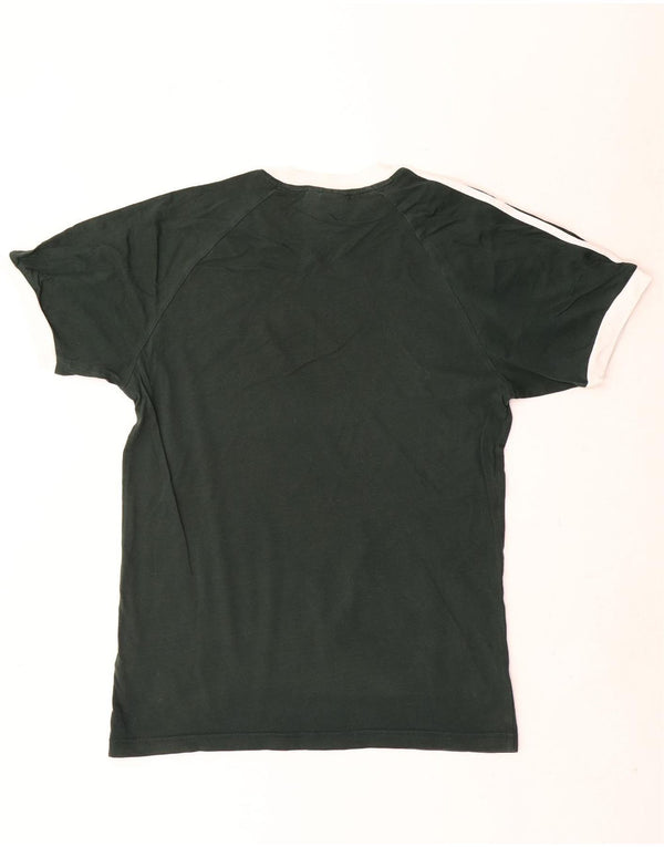 T-shirt grafica da uomo Adidas Top in cotone verde medio