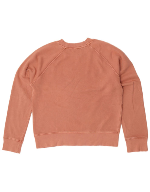 Felpa corta da donna Zara UK 14 cotone rosa medio