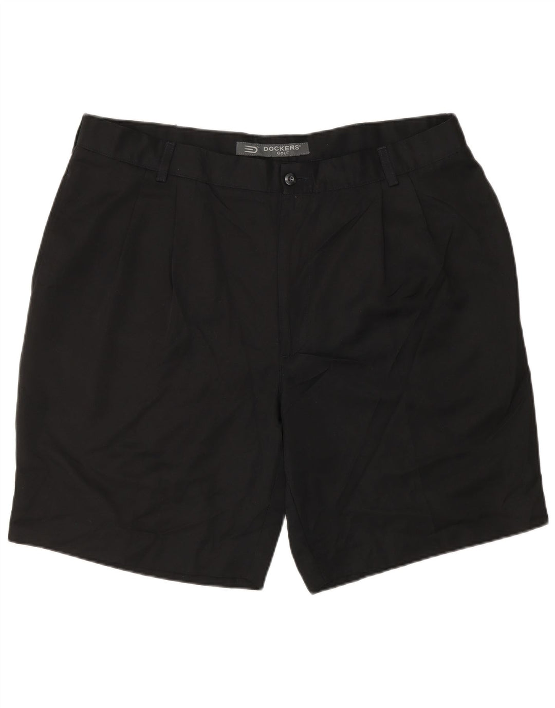DOCKERS Pantaloncini chino da golf da uomo con pegging W40 XL poliestere nero