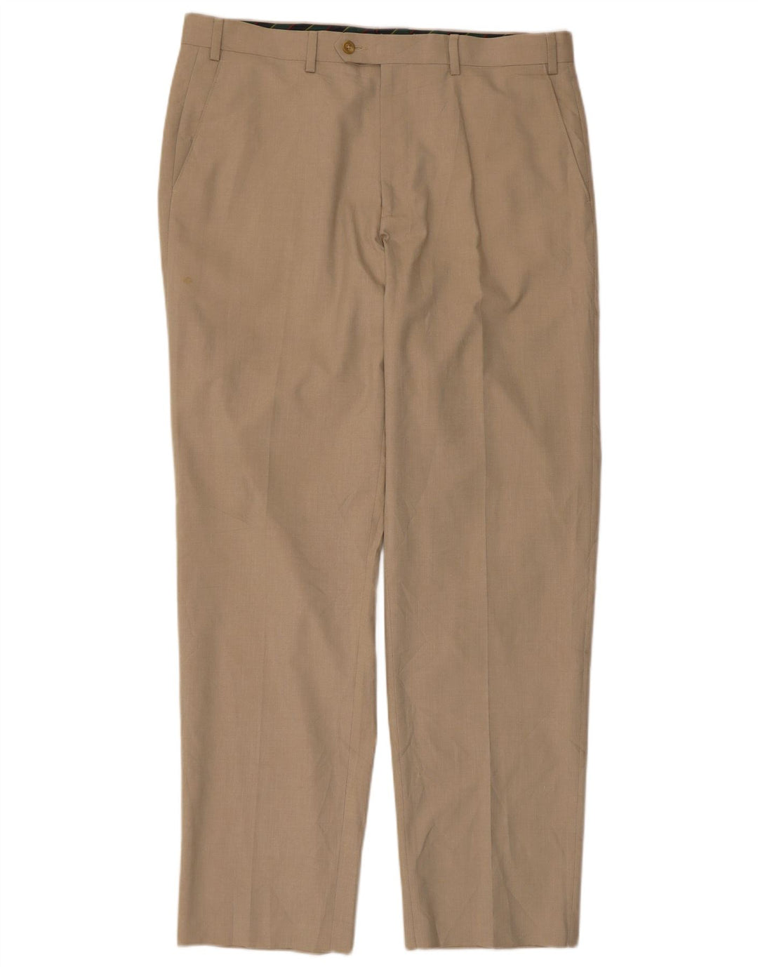 Pantaloni da abito dritti da uomo CHAPS W36 L32 Poliestere beige