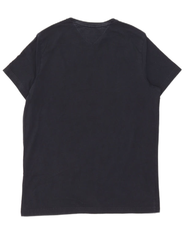 T-shirt slim fit da uomo Tommy Hilfiger Top Large Blu Navy