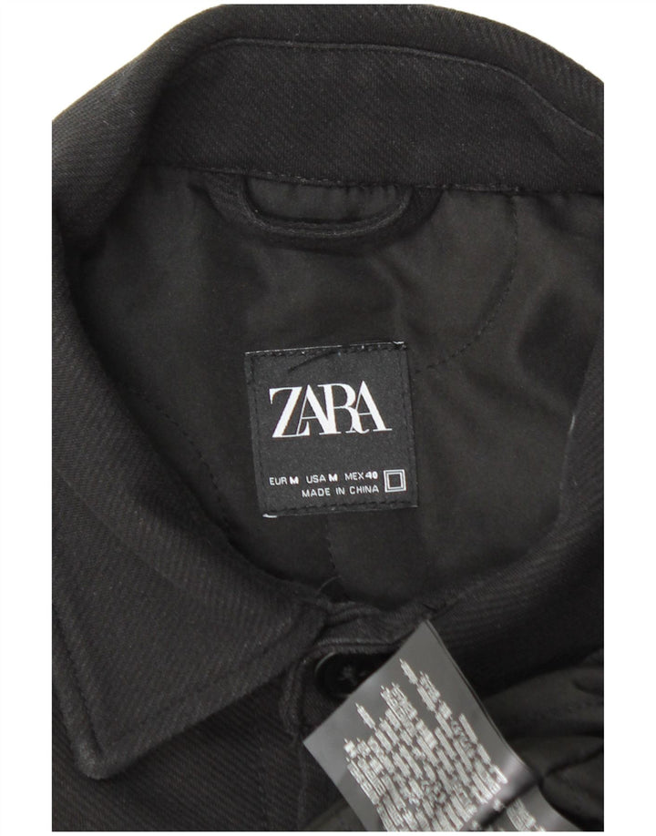 Giubbotto bomber da uomo Zara UK 38 cotone nero medio