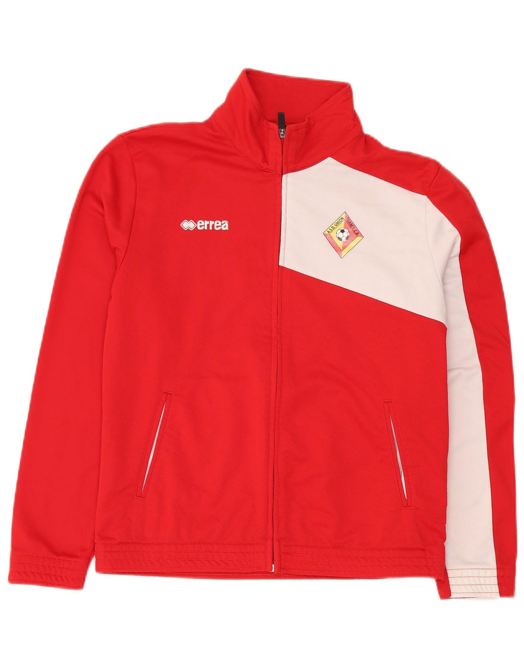 ERREA Giacca da tuta da uomo piccola in poliestere color block rosso