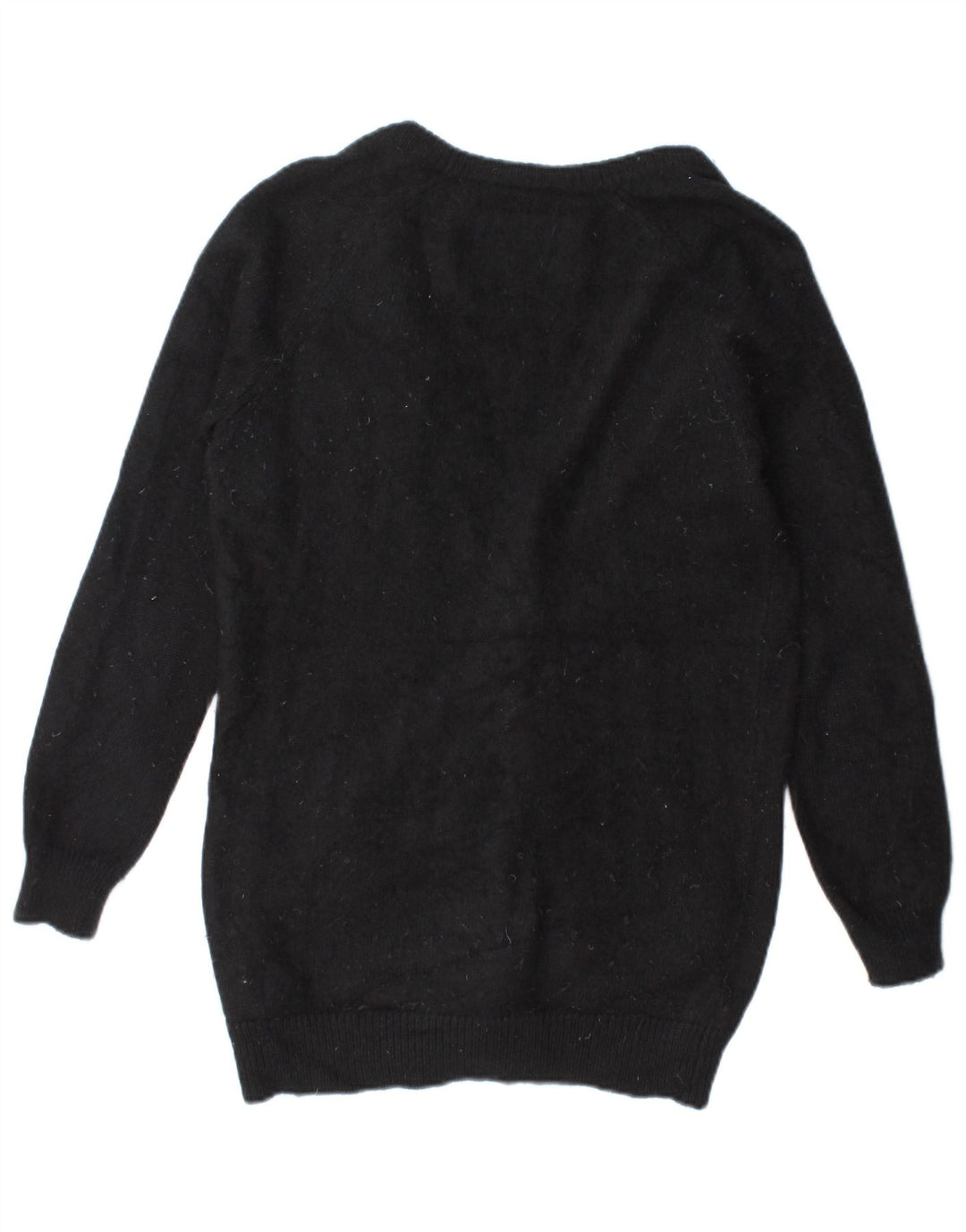 Maglione cardigan oversize da donna Jack Wills UK 10 piccolo angora nero