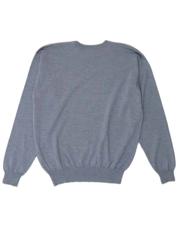 Maglione maglione girocollo da uomo Fila 2XL lana blu