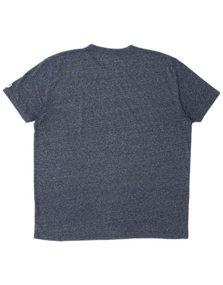 T-shirt grafica da uomo Marlboro Classics Top 2XL Poliestere screziato blu navy