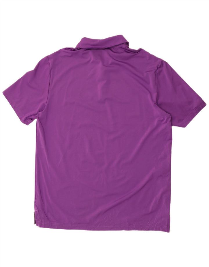 Polo Adidas da uomo grande viola in poliestere