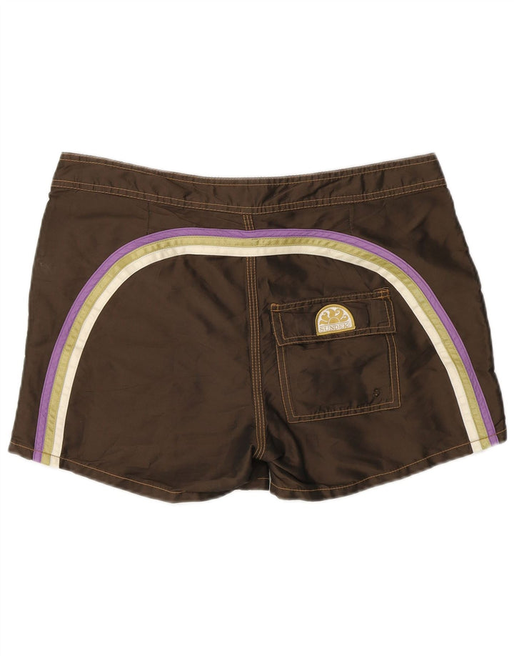 Pantaloncini da bagno da uomo Sundek marrone medio in poliestere
