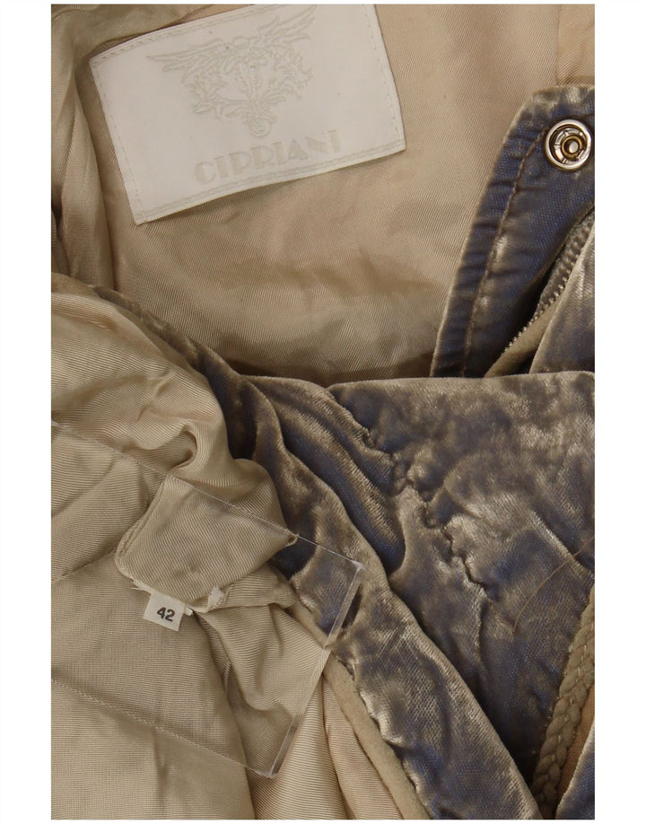 Piumino Donna Cipriani in Velluto IT 42 Blu Medio