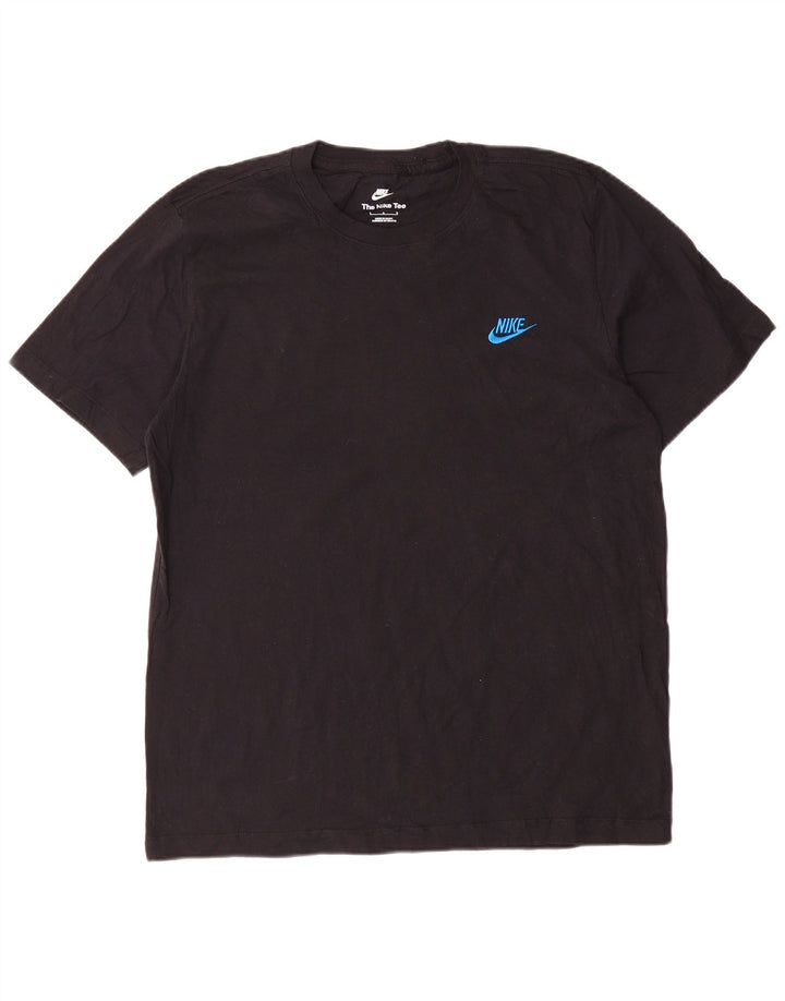T-shirt da uomo Nike Top grande in cotone nero