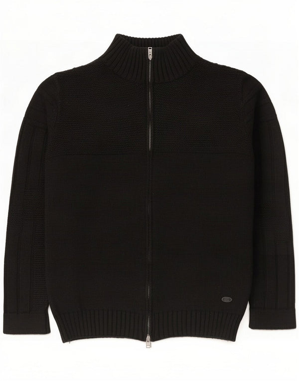 Liu Jo Uomo Cardigan Maglione Large Nero Lana Merino
