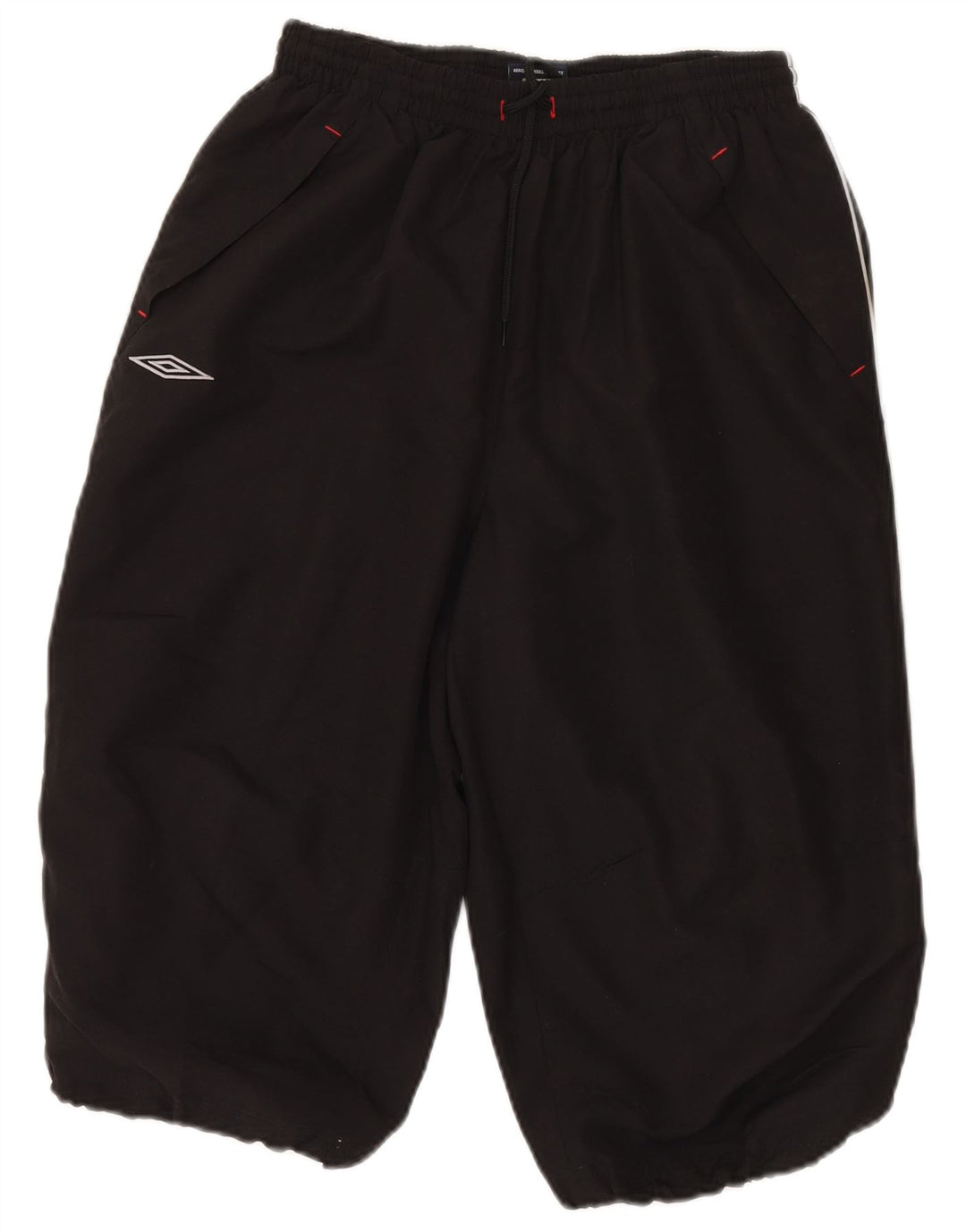 Pantaloncini sportivi Umbro da uomo con grafica Bermuda, grandi, in poliestere nero