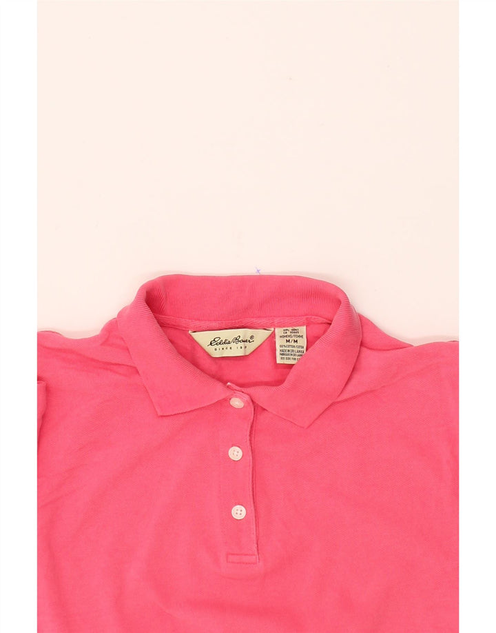 EDDIE BAUER Womens Polo Shirt UK 14 Medium Pink Cotton Vintage Eddie Bauer and Second-Hand Eddie Bauer from Messina Hembry 