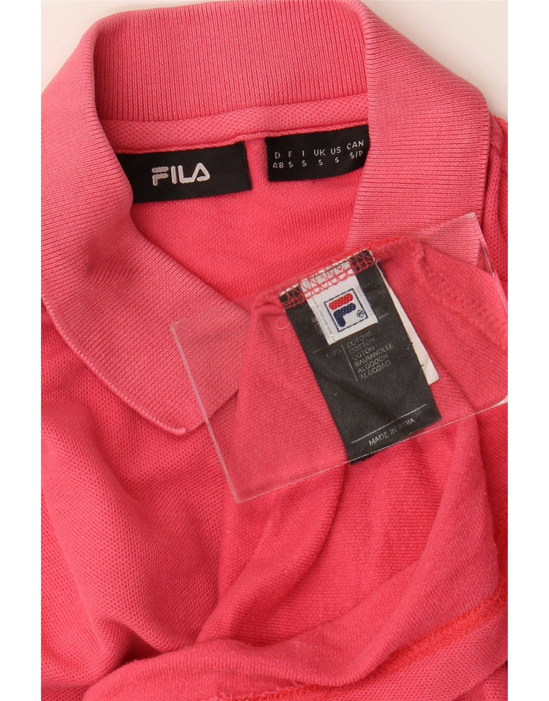 Polo Uomo FILA Small Rosa Cotone