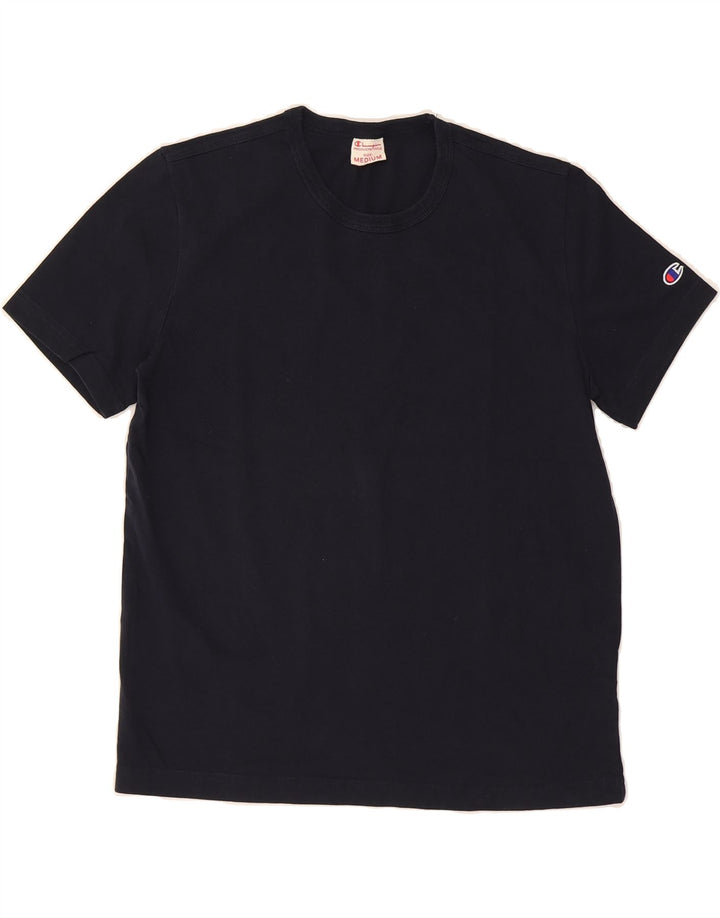CHAMPION Mens T-Shirt Top Medium Navy Blue Cotton Vintage Champion and Second-Hand Champion from Messina Hembry 