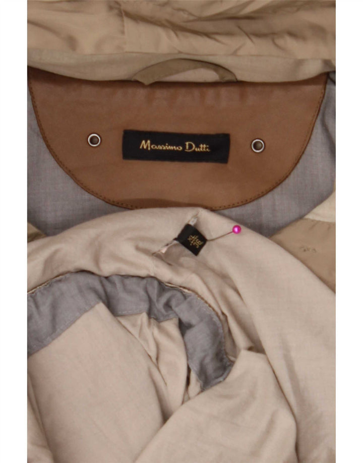 Giacca utilitaria con cappuccio da donna Massimo Dutti UK 18 XL Beige
