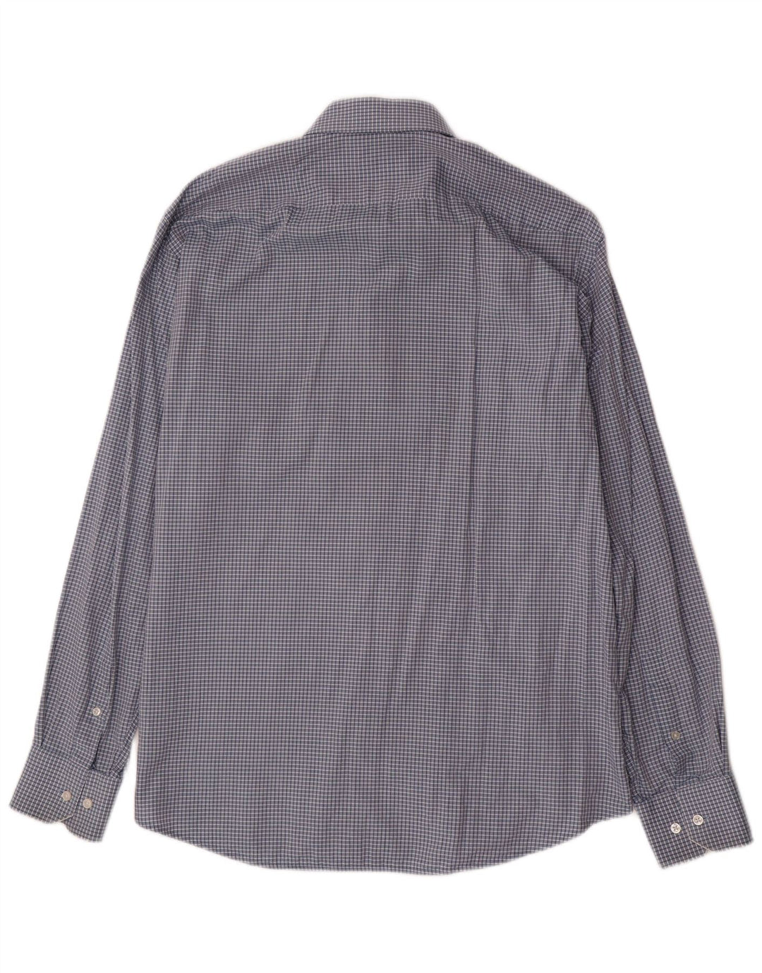 Camicia HUGO BOSS da uomo vestibilità regolare taglia 42 16 1/2 grande a quadretti blu