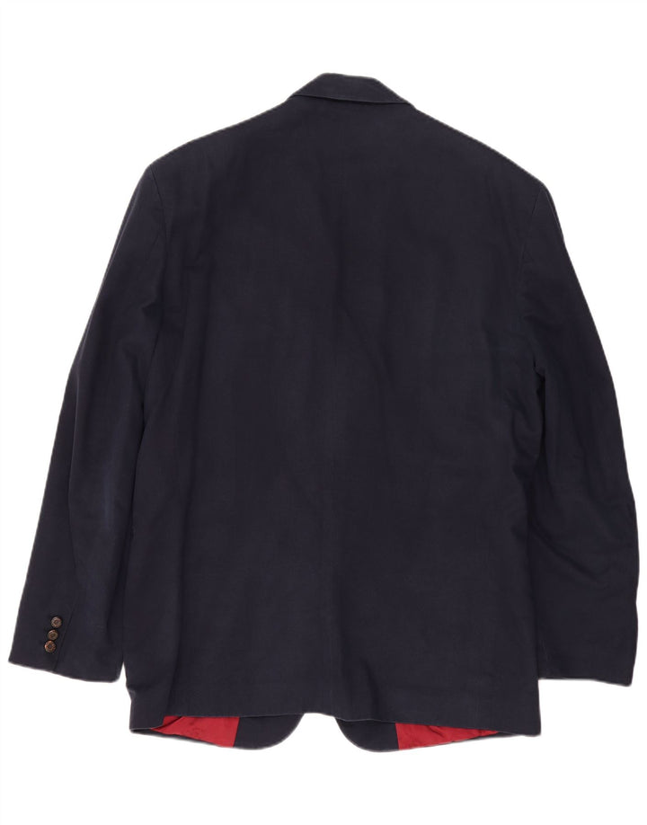 Giacca blazer a 2 bottoni da uomo Paul & Shark UK 44 2XL Cotone blu navy
