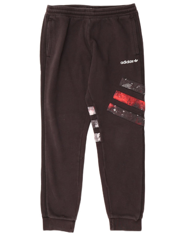 Pantaloni da tuta da uomo ADIDAS Joggers grandi in cotone color block nero