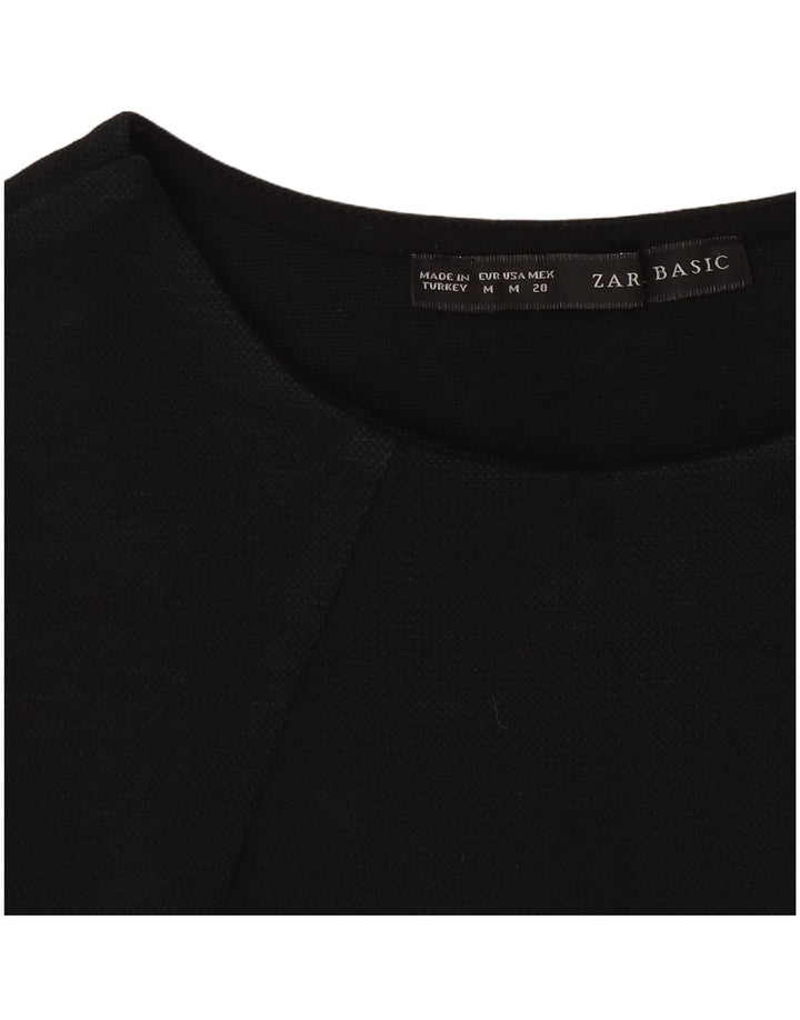 Top Camicetta Da Donna ZARA UK 12 Medio Blu Navy