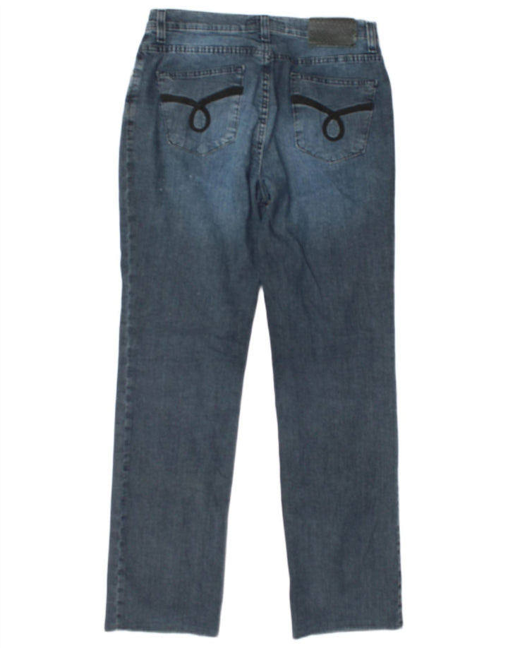 TRUSSARDI Womens Straight Jeans W30 L30 Navy Blue Cotton