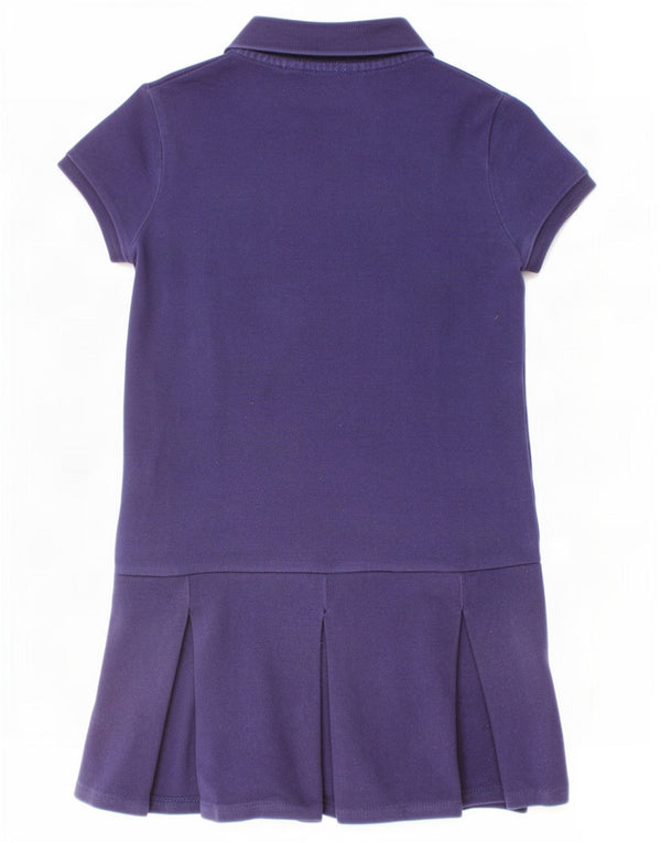 Polo Ralph Lauren Abito Polo per Ragazze 5-6 Anni in Cotone Blu Navy