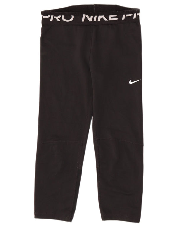 Leggings Capri con grafica Dri Fit per ragazze Nike 12-13 anni, grande poliestere nero