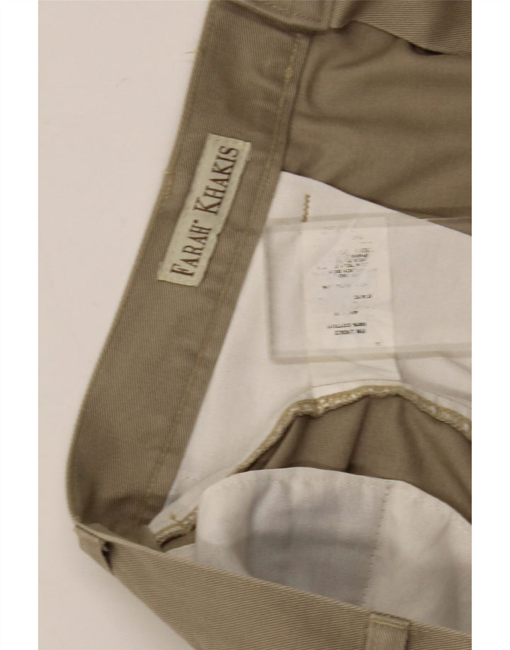 Pantaloni chino da uomo con pegging Farah W38 L31 in cotone beige