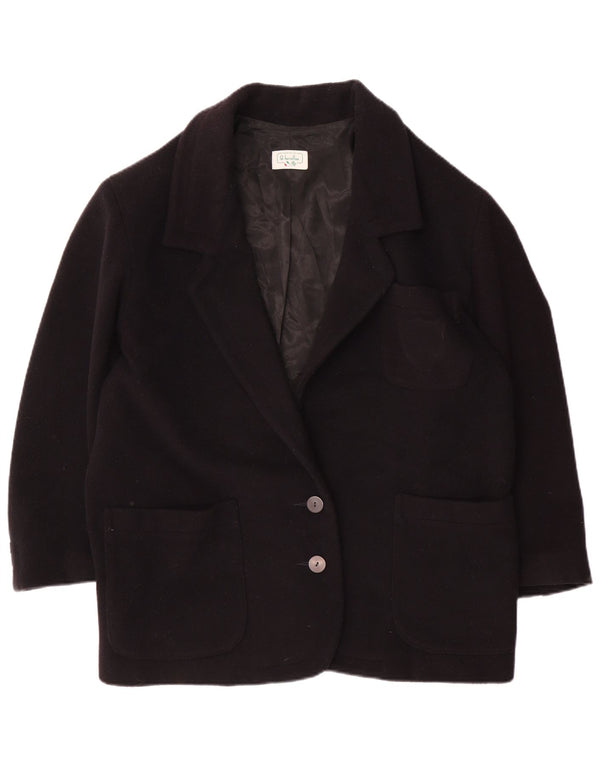 Giacca blazer oversize da donna a 2 bottoni Benetton IT 42 blu navy medio