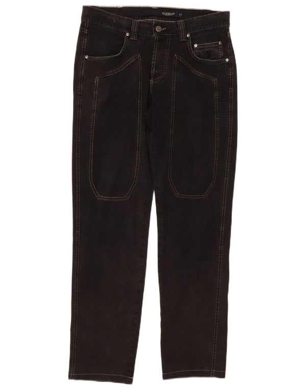 Pantaloni casual dritti da uomo Jeckerson W31 L30 cotone nero