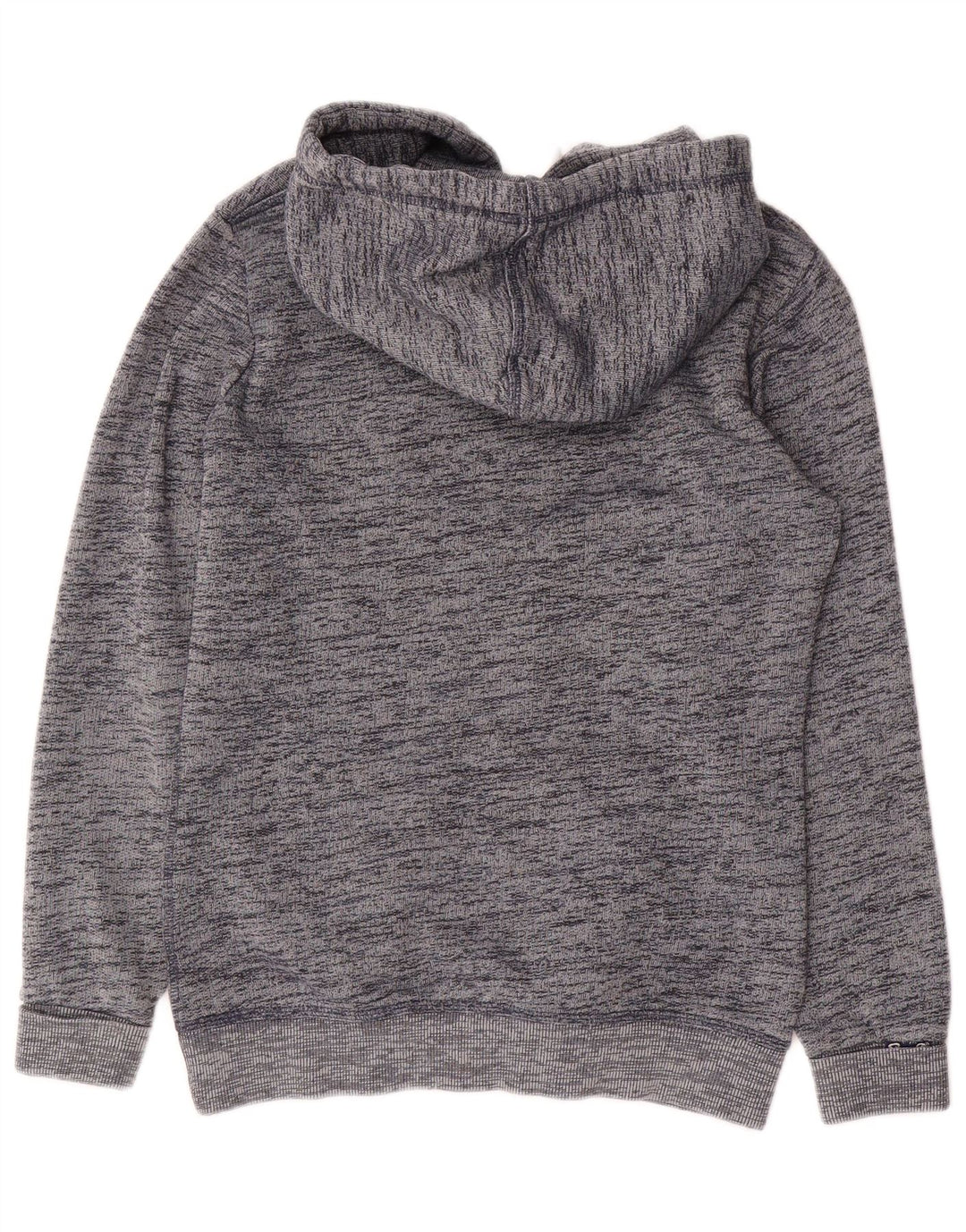 Maglione con cappuccio grafico oversize da donna SUPERDRY UK 6 XS grigio chiazzato