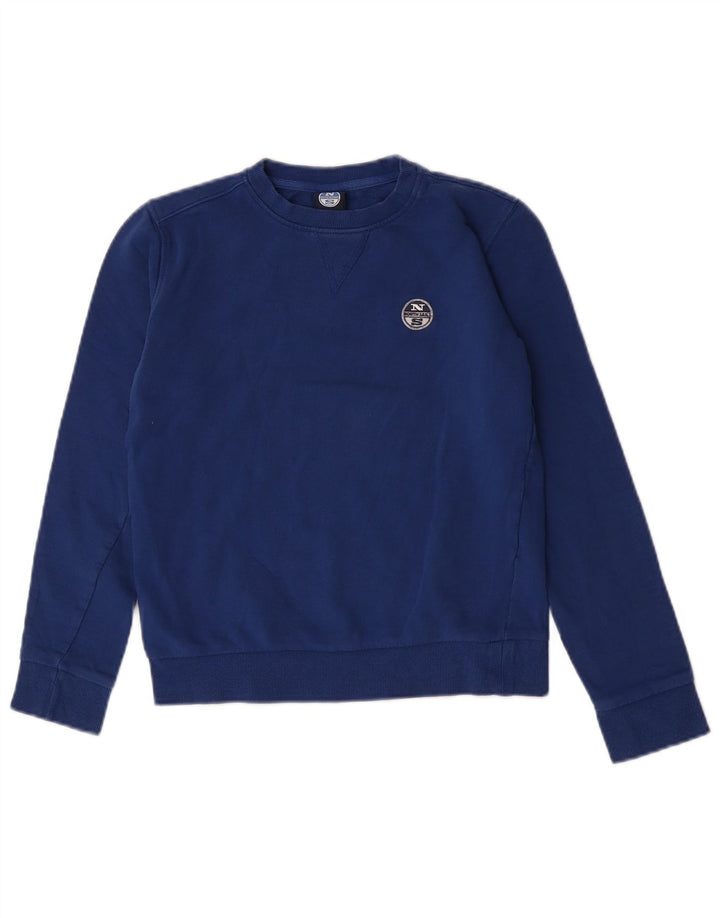 Felpa da uomo North Sails 2XS in cotone blu