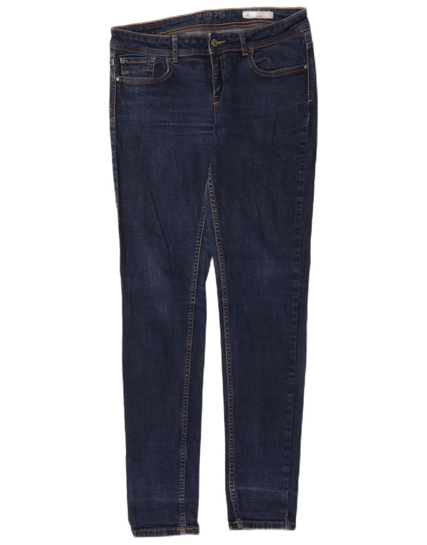 Zara Womens Low Waist Skinny Jeans EU 40 Medium W30 L31 Navy Blue