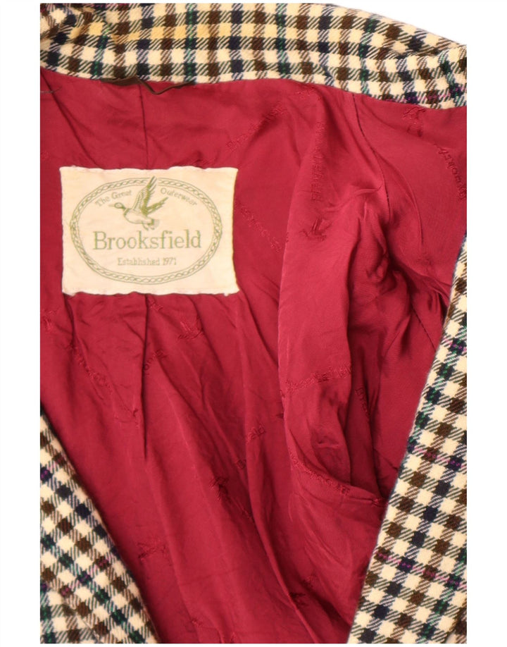 Giacca blazer a 2 bottoni da uomo Brooksfield UK 38 percalle medio multicolore